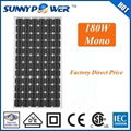 180Watt mono mounted direct price from factory solar energy solar panel  1