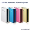 NEW laser projection keyboard with5600mAh Power bank 2