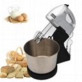 7 speeds stainless steel egg beater food mixer with bowl