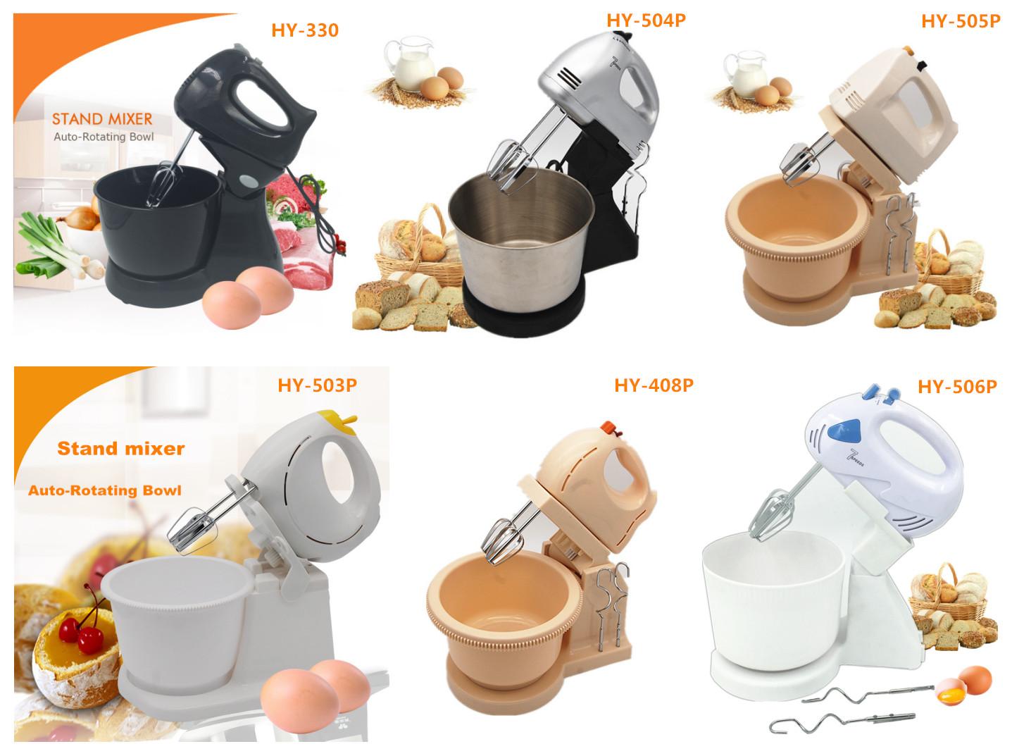 7 speeds stainless steel egg beater food mixer with bowl 4