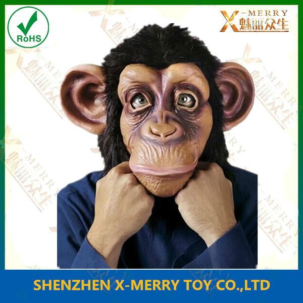 Latex Animal mask Big ear monkey the lazy song