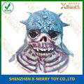 skeleton soldier halloween latex mask scary cosplay 1