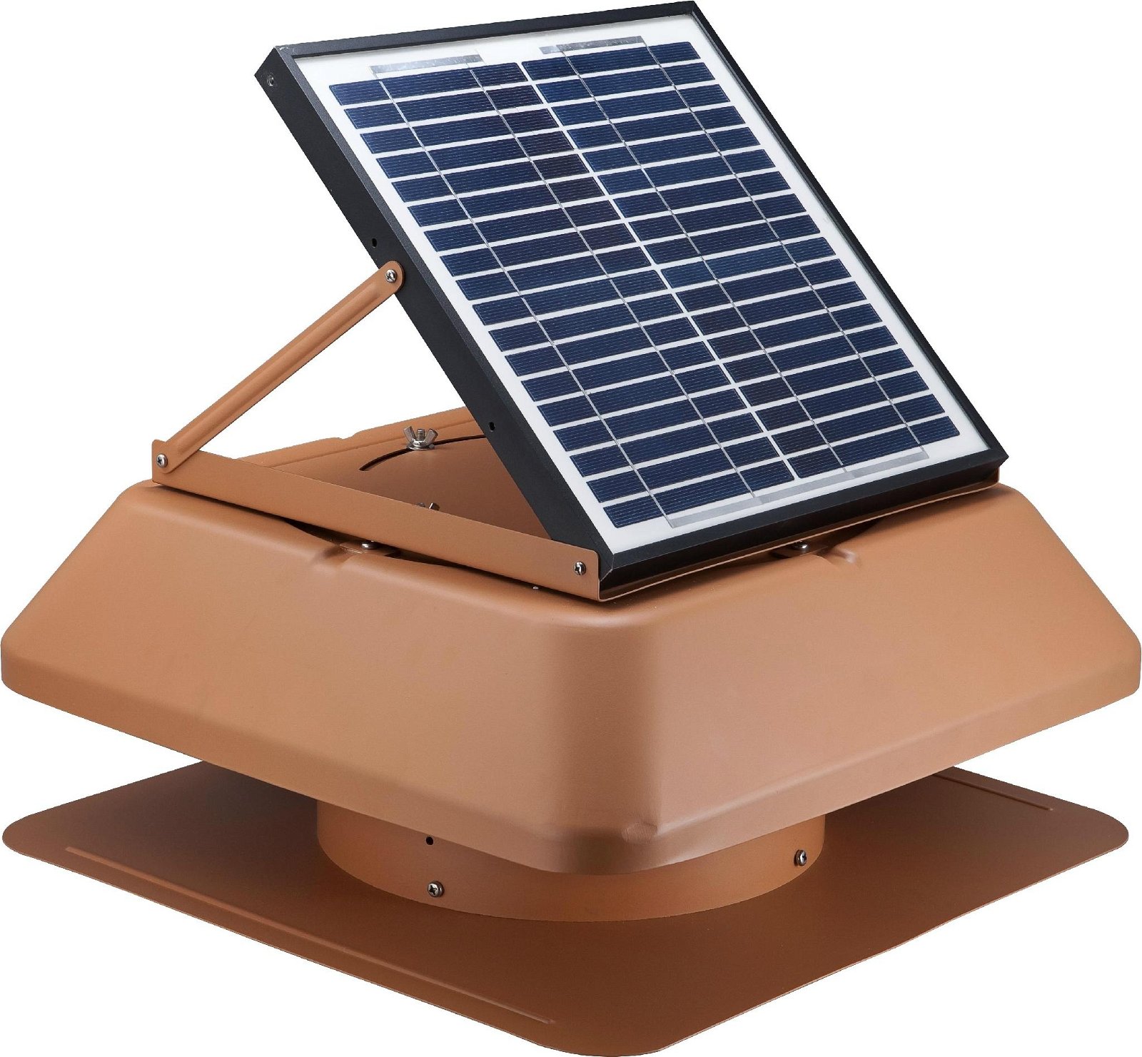 15W adjustable solar attic fan solar fan roof fan with rechargeable battery  2