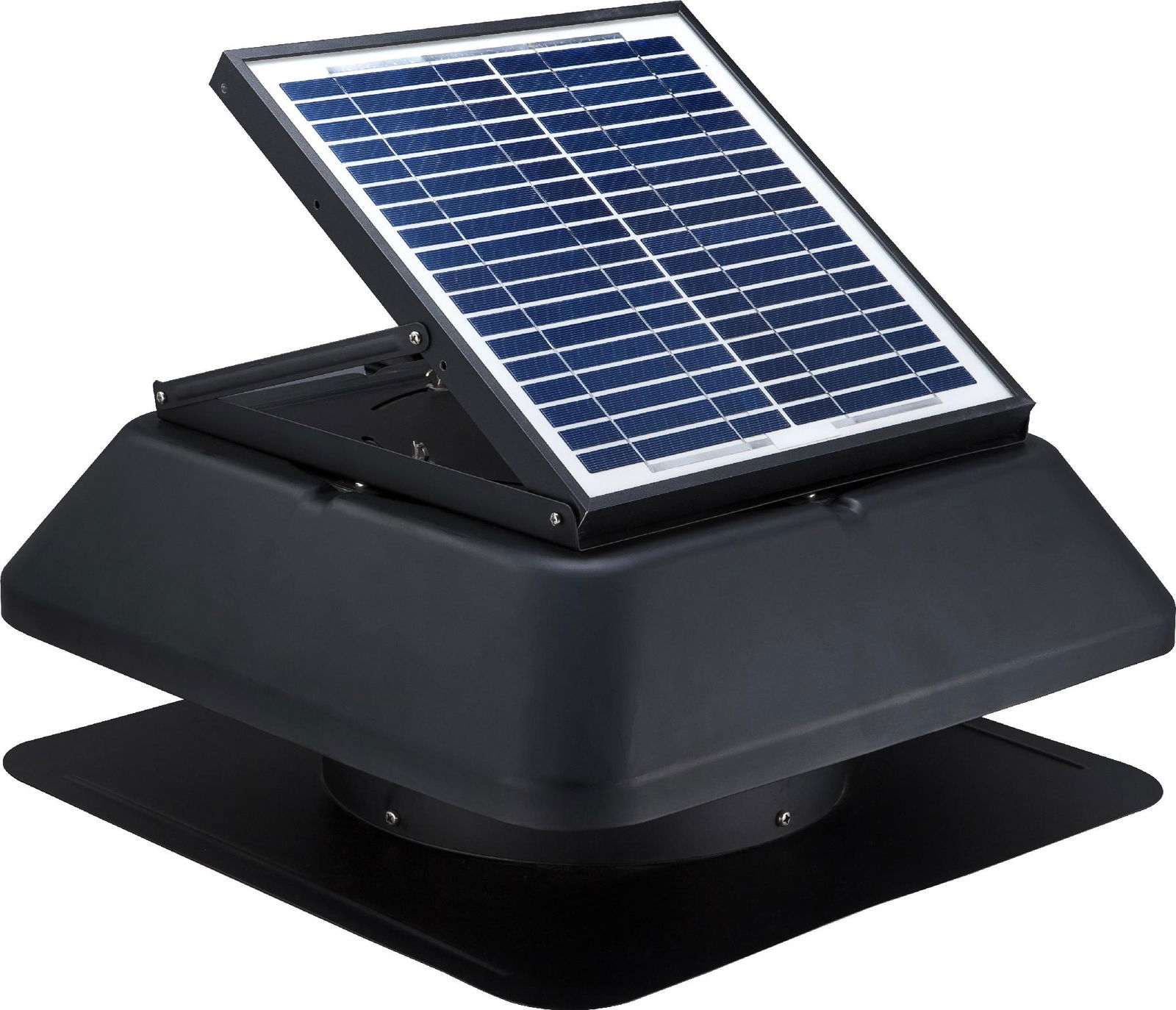 15W adjustable solar attic fan solar fan roof fan with rechargeable battery  3