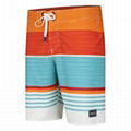 Fashionable boardshorts with striated colors, for men, 2015 2