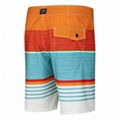 Fashionable boardshorts with striated colors, for men, 2015 3