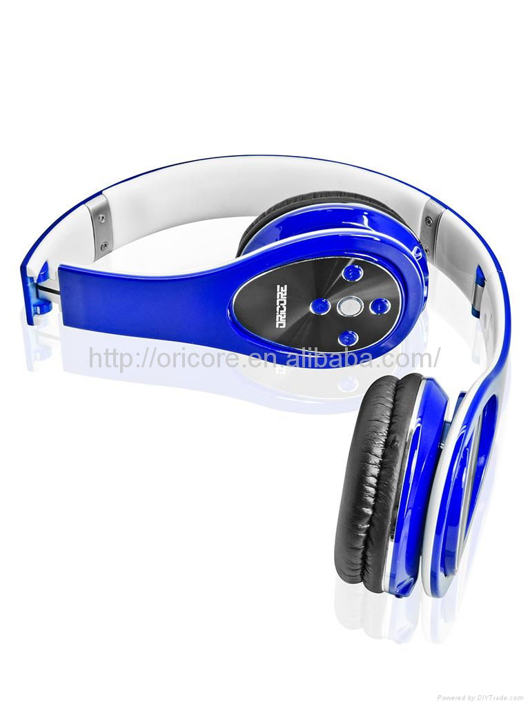 2015 stereo retractable and foldable wireless bluetooth headphone 