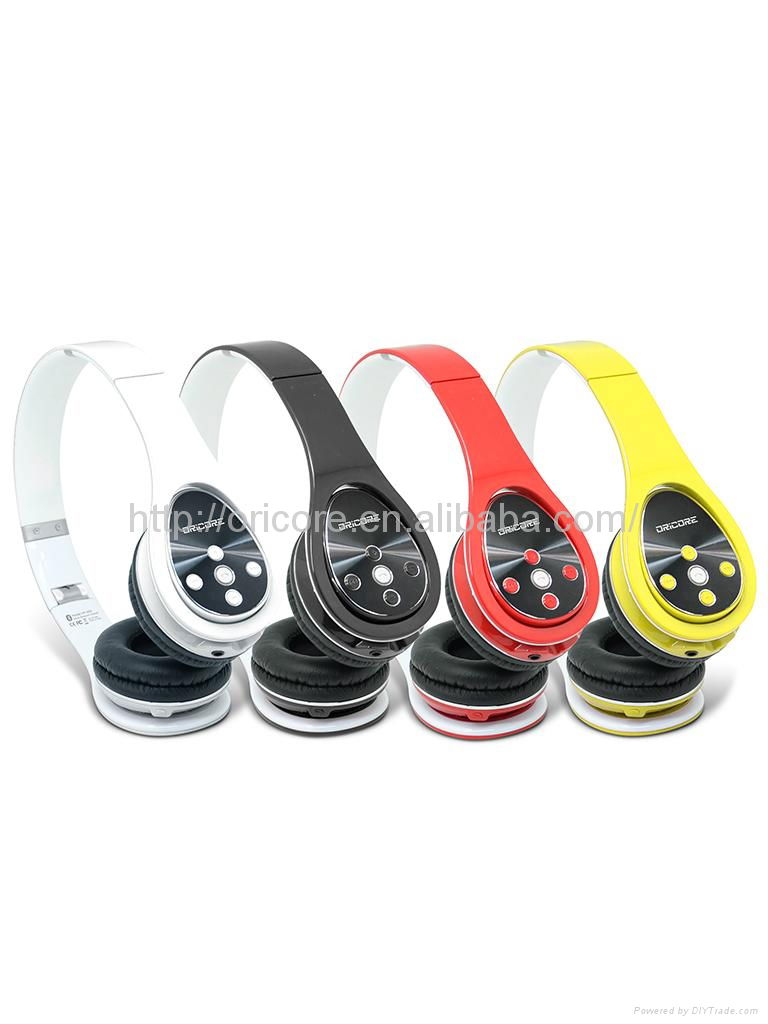 2015 stereo retractable and foldable wireless bluetooth headphone  5