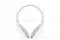 Stereo Bluetooth V4.0 MP3 player sporty neckband bluetooth headset 4