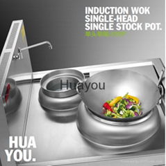 Commercial Induction Cooker with single head and single pot