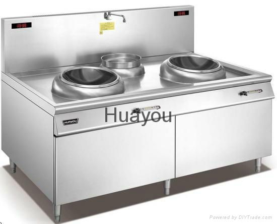 Commercial Induction Cooker-Double-head and Single-stock Pot