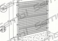 Bending Fence with Square Post