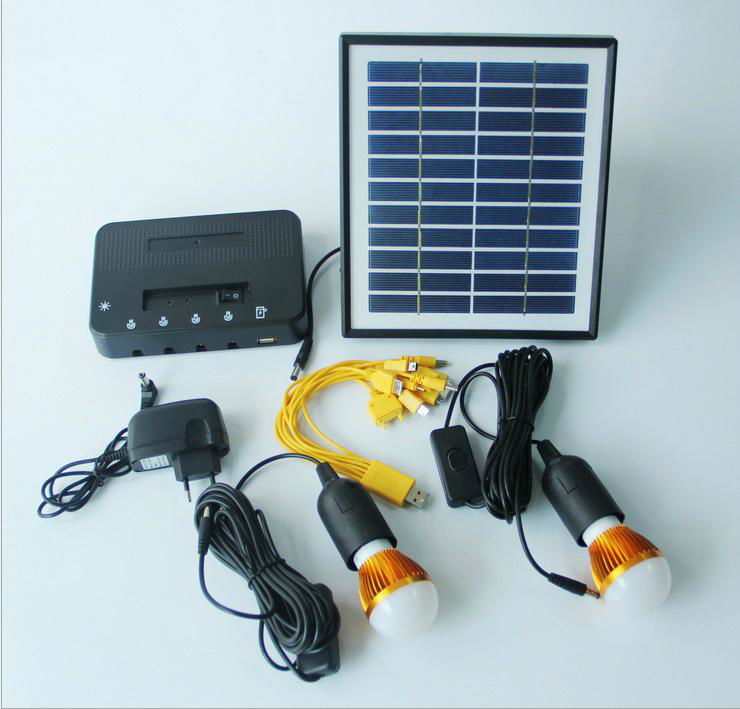 4W Portable LED Solar DC Lighting Kit for Home 2