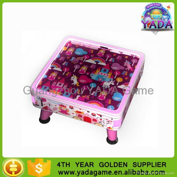 Pink princess 4 person air hockey lottery game machine for sale 3