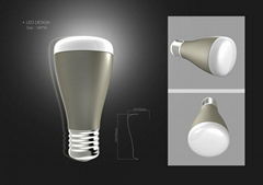 Professional oem&odm Aluminum&Plastic 220-240V/50-60Hz E27 Led Light Bulb in She