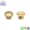 Custom polished golden plated cap for perfume bottle