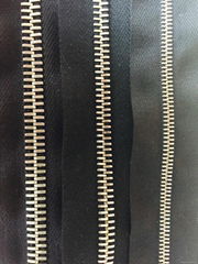 Luxury metal zipper