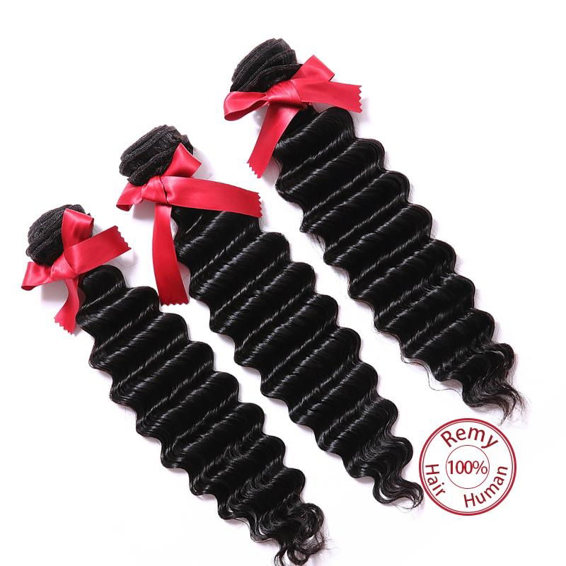 EVET Malaysian Virgin Hair Deep Wave Extensions 4