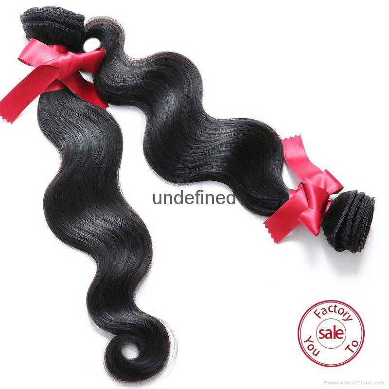 EVET Human Hair Products Malaysia Virgin Hair Body Wave Hair Weaving Extensions 