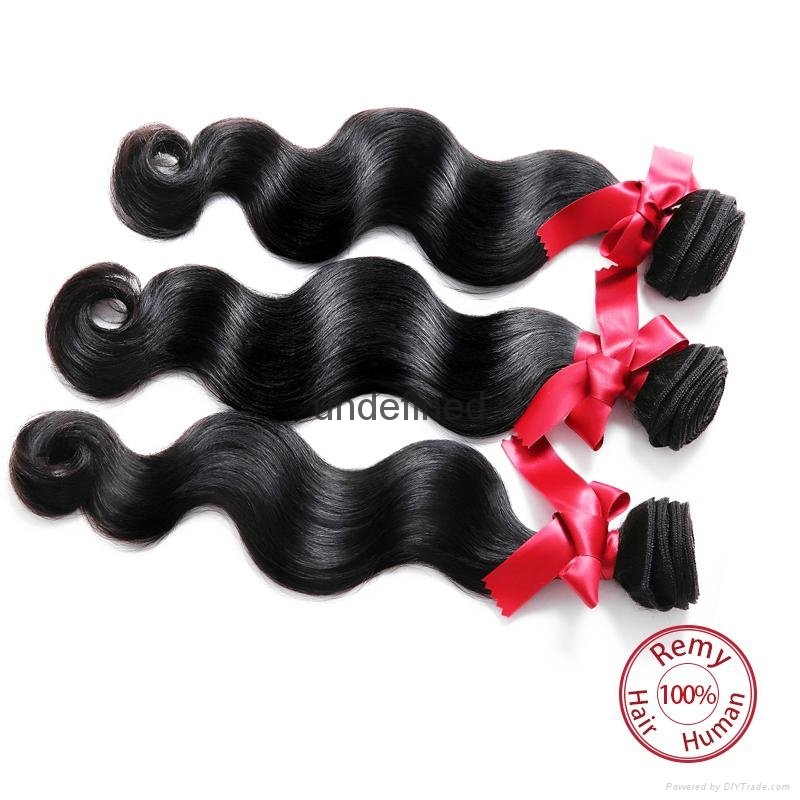 EVET Human Hair Products Malaysia Virgin Hair Body Wave Hair Weaving Extensions  4