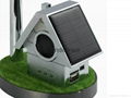 Custom Solar Windill with Small House Radio Player 4