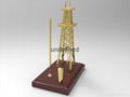 Diecast Oil Rig Derrick Model with Pen Holder 4