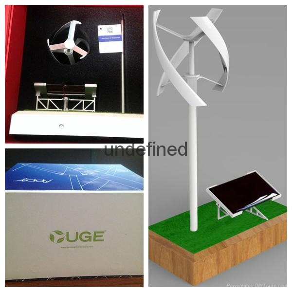 Uge Vertical Windmill with Solar Rack wind turbine model