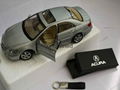 Diecast Model Car vehicle models silver zinc alloy car 2