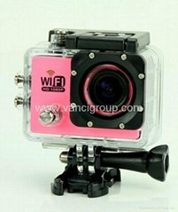 14mp Wifi Full Hd 1080p Waterproof Sports Cameras 32gb Card Larger Image
