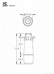 Elegant Empty Lipstick tubes accept OEM