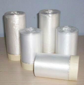 Pre-taped masking film