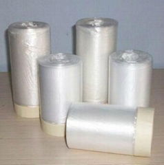 Pre-taped masking film