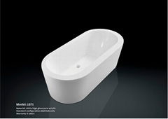 Acrylic freestanding bathtub