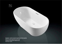 Acrylic freestanding bathtub