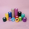 Self sticky non woven mixed color cohesive elastic bandage