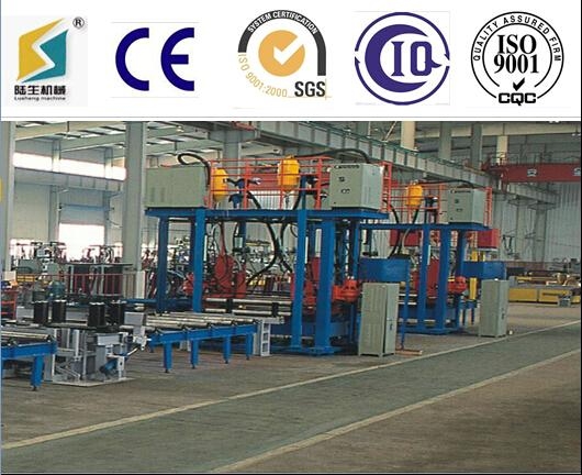 Horizontal h beam manufacturing line