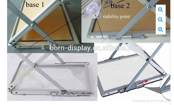 Nespaper Display Acrylic Brochure Holder A4 FT with Aluminum Case 4