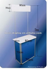 Cheap Price Folded Head Board Aluminum Exhibition Counter for Promotion Advertis