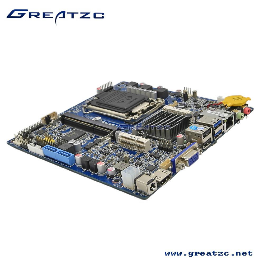 ZC-T81D Intel H81 Motherboard With 8 USB, Double Display Motherboard with LVDS,  3