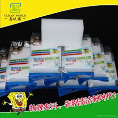 white color nano material magic eraser melamine sponge 