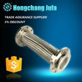 Heat-resisting flange braided stainless steel corrugated pipe metal flexible hos