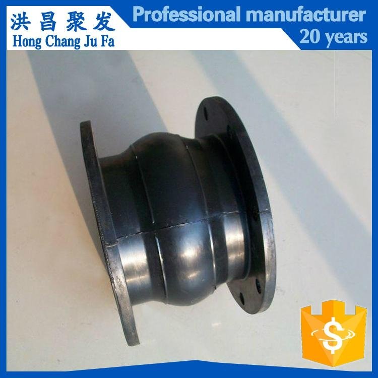 Single arc ball joint expansion joint rubber bellows with flange ANSI 150 lbs  4
