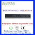 16CH POE NVR  face detection NVR 1