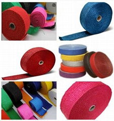 Colorful Fiberglass Insulating Exhaust Wrap Tape