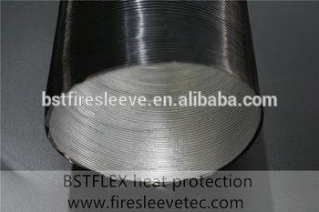 Aluminum Fiberglass Corrugated Flexible Heat Sleeve Tube 3