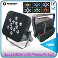 Remote Control Battery Operated LED PAR Can for DJ nightclub disco 1