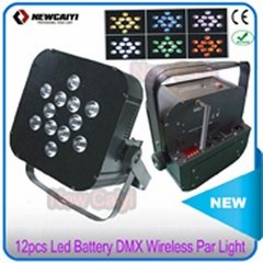 Remote Control Battery Operated LED PAR Can for DJ nightclub disco