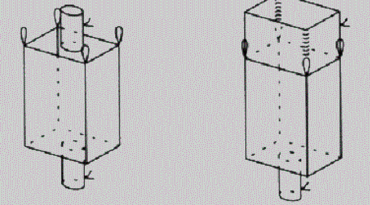 1ton-3ton FIBC bulk big bag vented big bag 