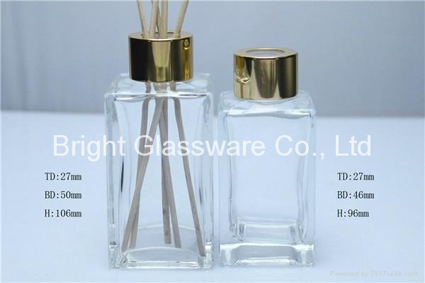 Spared Color Square Glass Bottle Reed Diffuser 5