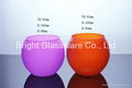 Eco-friendly green blown glass candle holder wholesale in China 4